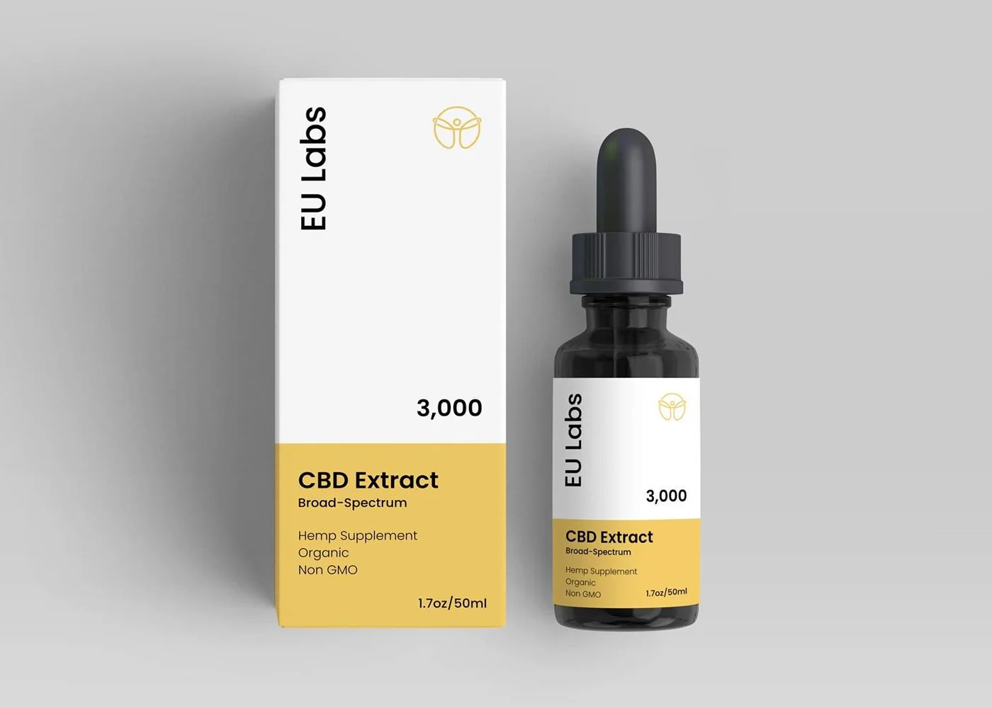 50ml bottle of broad-spectrum CBD oil 3000mg, THC-free, MCT carrier — CBD Oil Melbourne