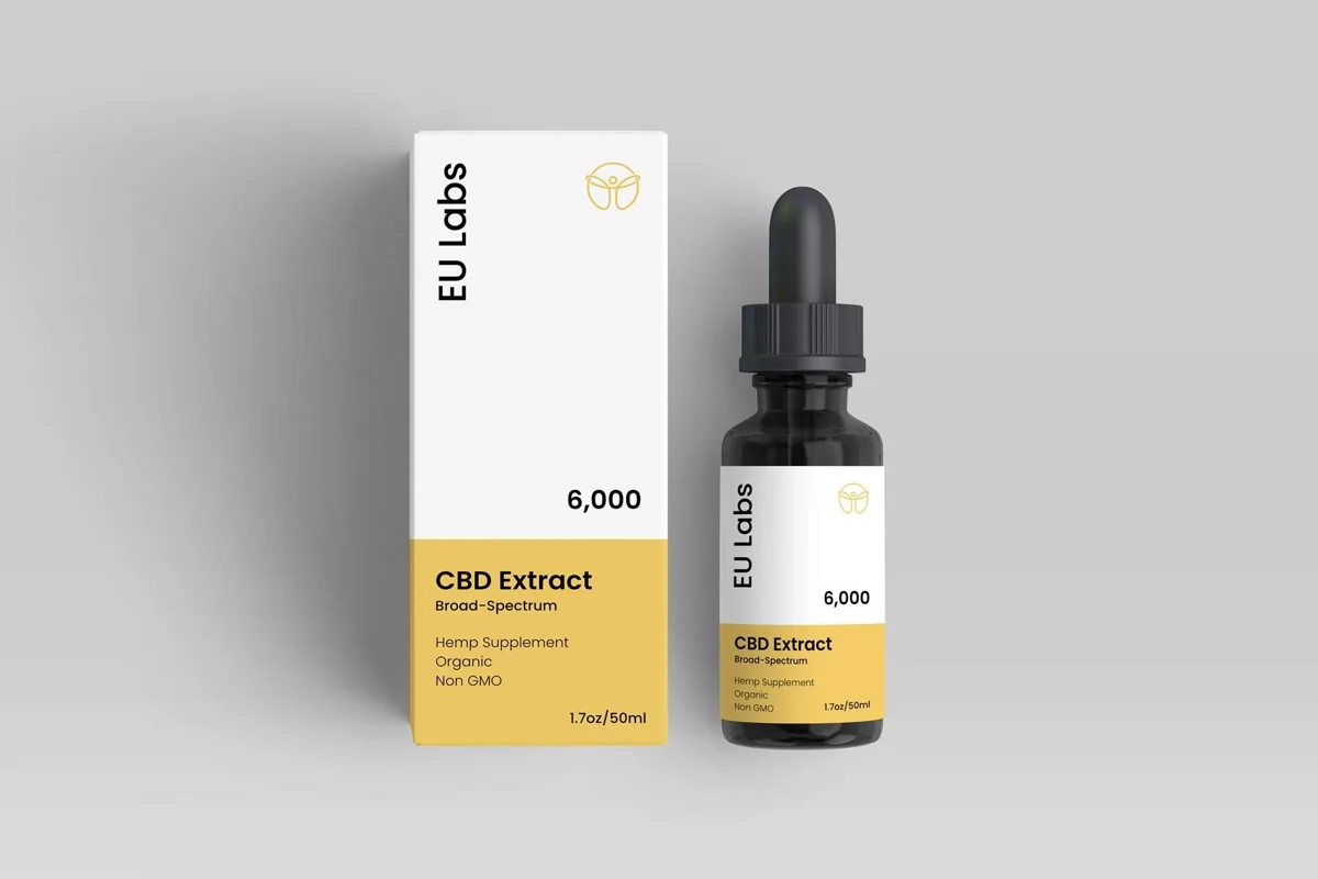 50ml bottle of broad-spectrum CBD oil 6000mg, THC-free, MCT carrier — CBD Oil Melbourne