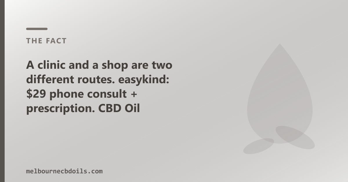 OTC CBD oil from CBD Oil Melbourne — no consultation, no prescription, ships across VIC