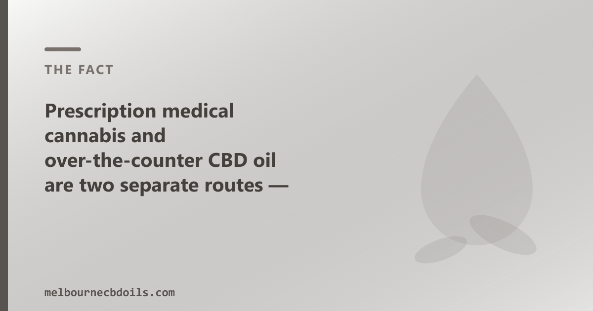Two routes: prescription SAS pathway with a healthcare professional, or OTC CBD oil shop direct